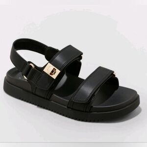 Target A New Day Jonie Sandals Footbed Platform 7 New Black